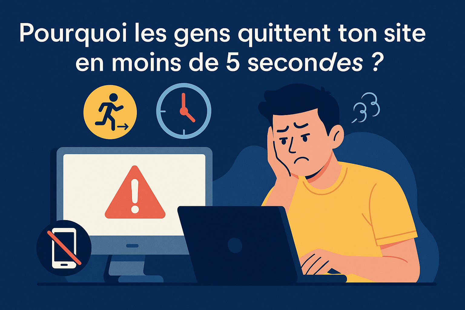 Pourquoi les gens quittent ton site en moins de 5 secondes ?