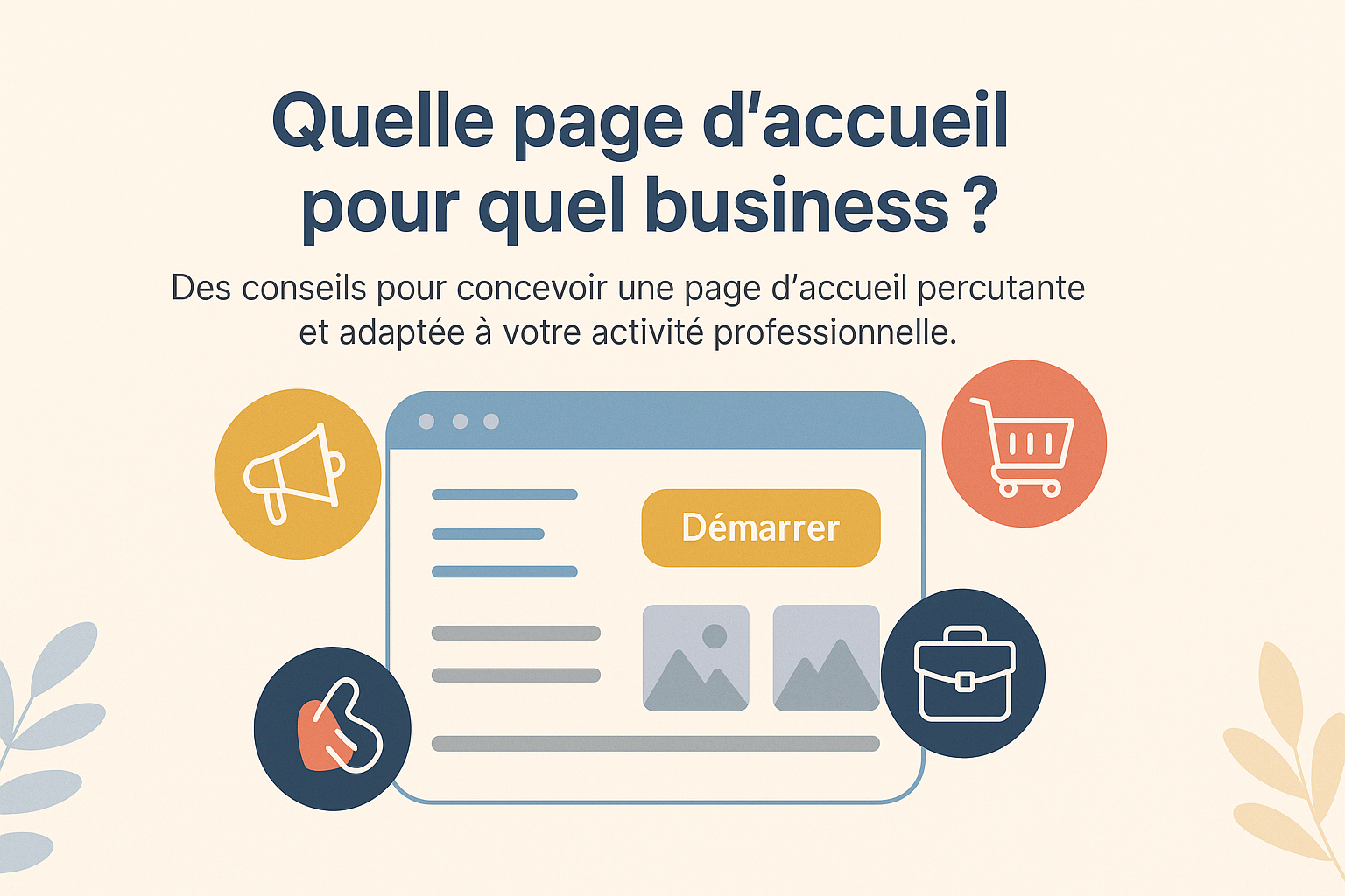 Quelle page d’accueil pour quel business ? Le guide pour capter l’attention au bon endroit